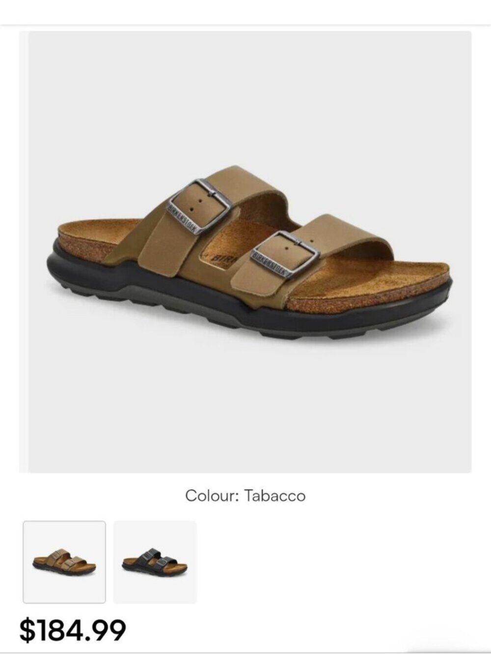 Birkenstock Arizona Crosstown Oiled Leather Sandals Sz 40 Rugged Sole L9 M7